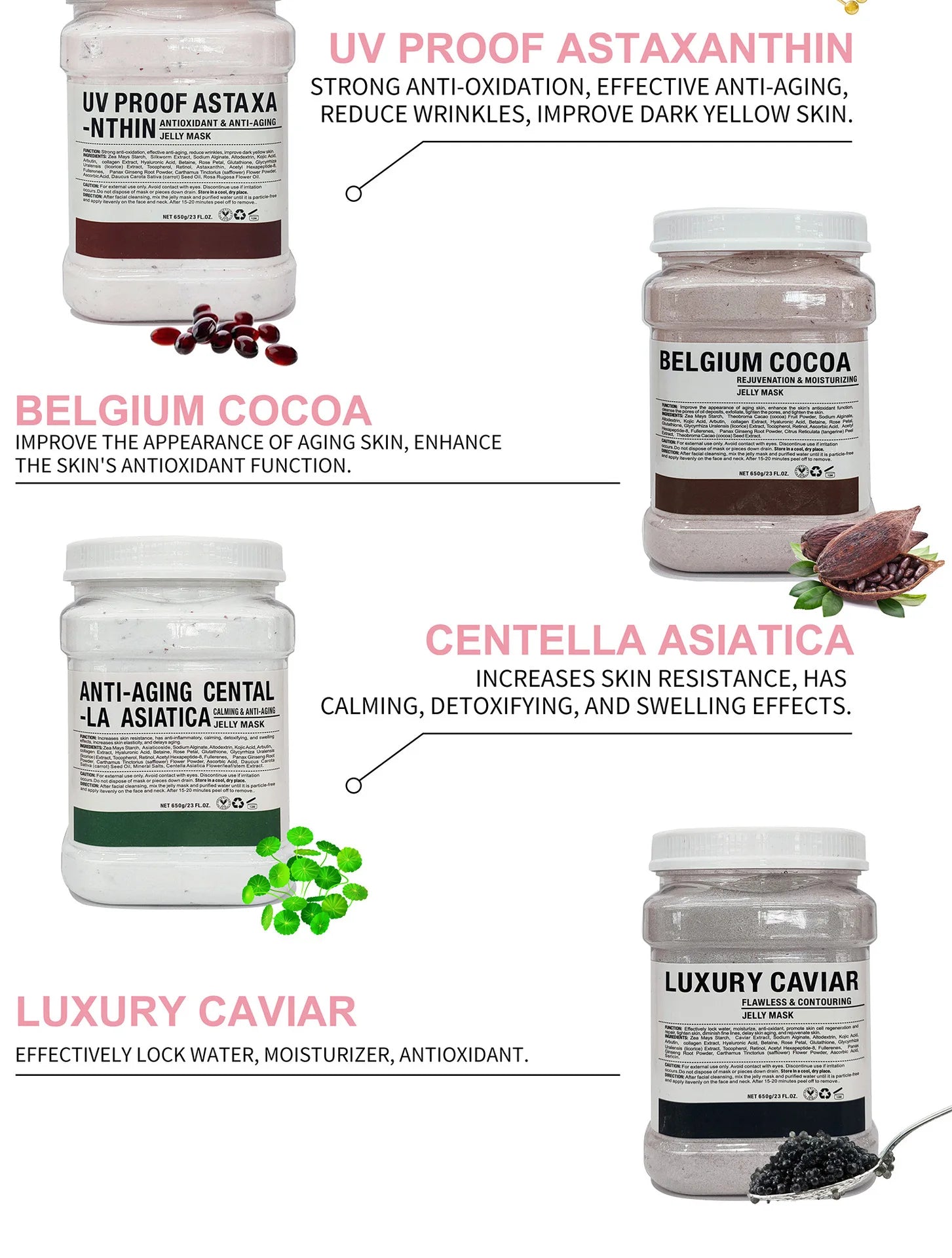 Chamomile Hyaluronic Acid Facial Mask Powder – 650g