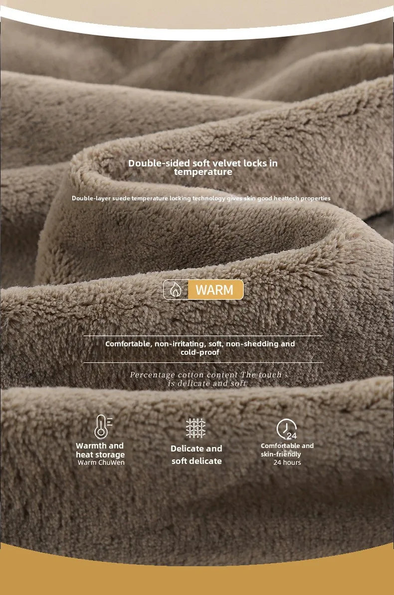 Autumn Winter Heavy Coral Fleece Pajamas