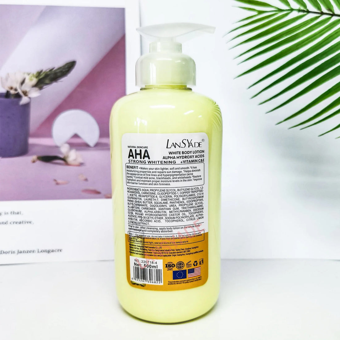 Whitening Body Lotion with AHA & Vitamins C&E – 500ml