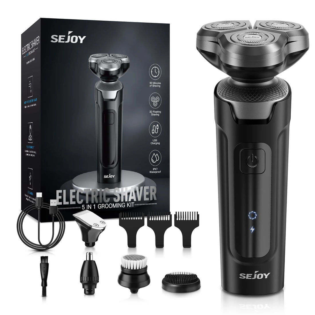 SEJOY 3-in-1 Men’s Electric Shaver