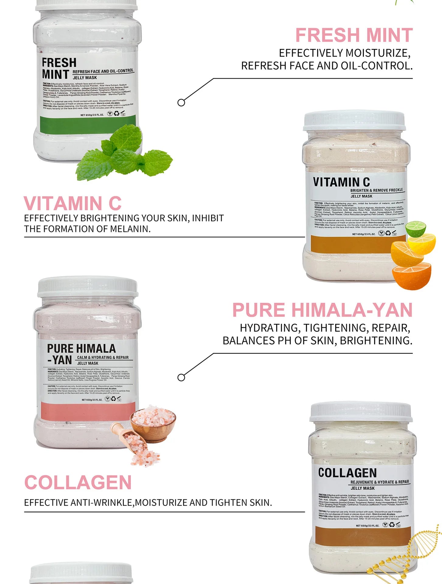 Chamomile Hyaluronic Acid Facial Mask Powder – 650g