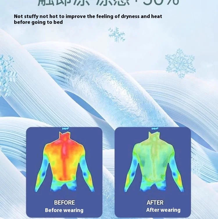 Men’s Summer Ice Silk Pajama Set