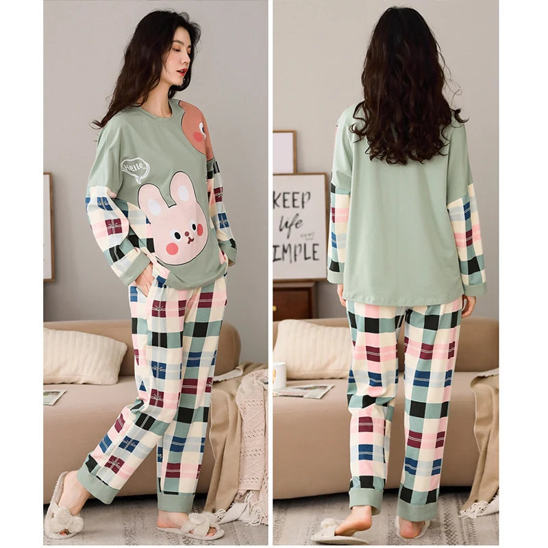 Women’s Fall/Winter Cartoon Pajama Set