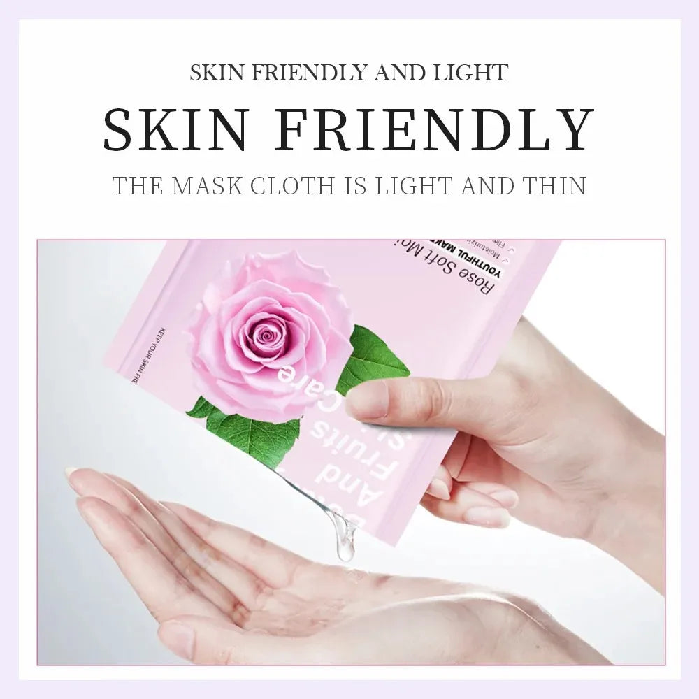 8pcs Natural Plant Facial Mask Set