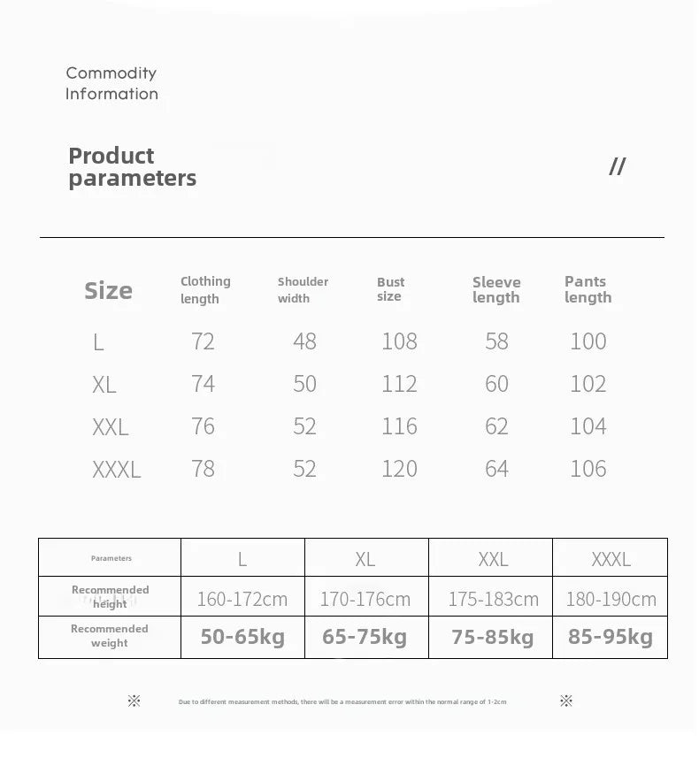 Men’s Flannel Zipper Pajama Set – Autumn/Winter