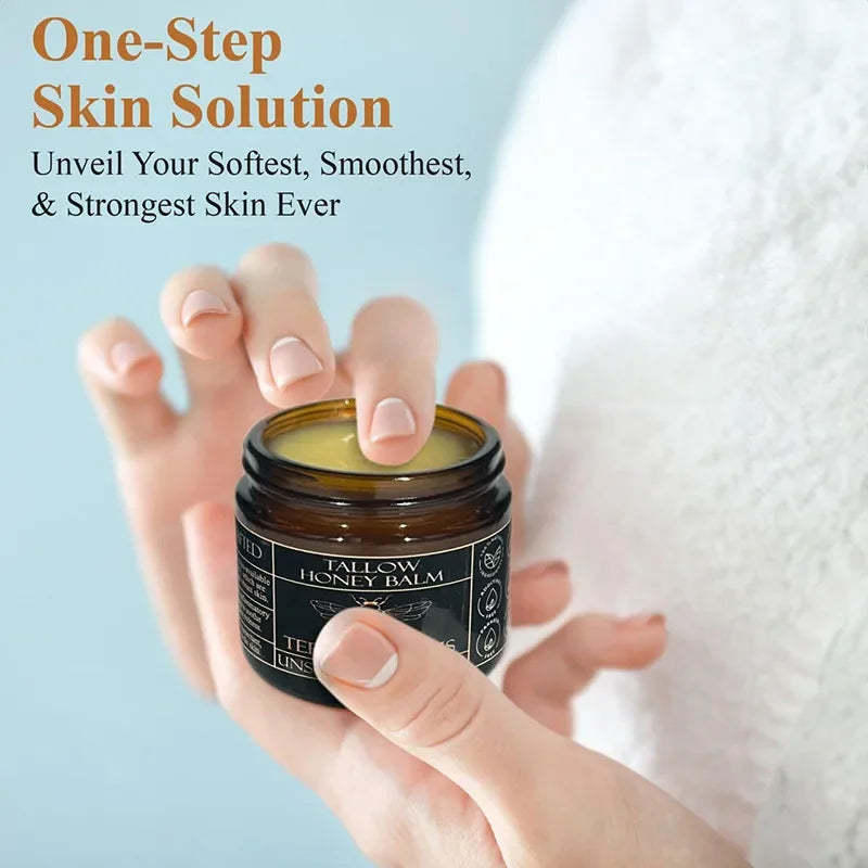 Organic Beef Tallow & Honey Moisturizing Balm