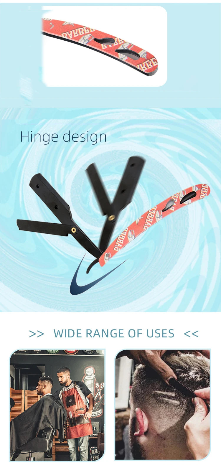 Men’s Straight Edge Barber Shavette Razor