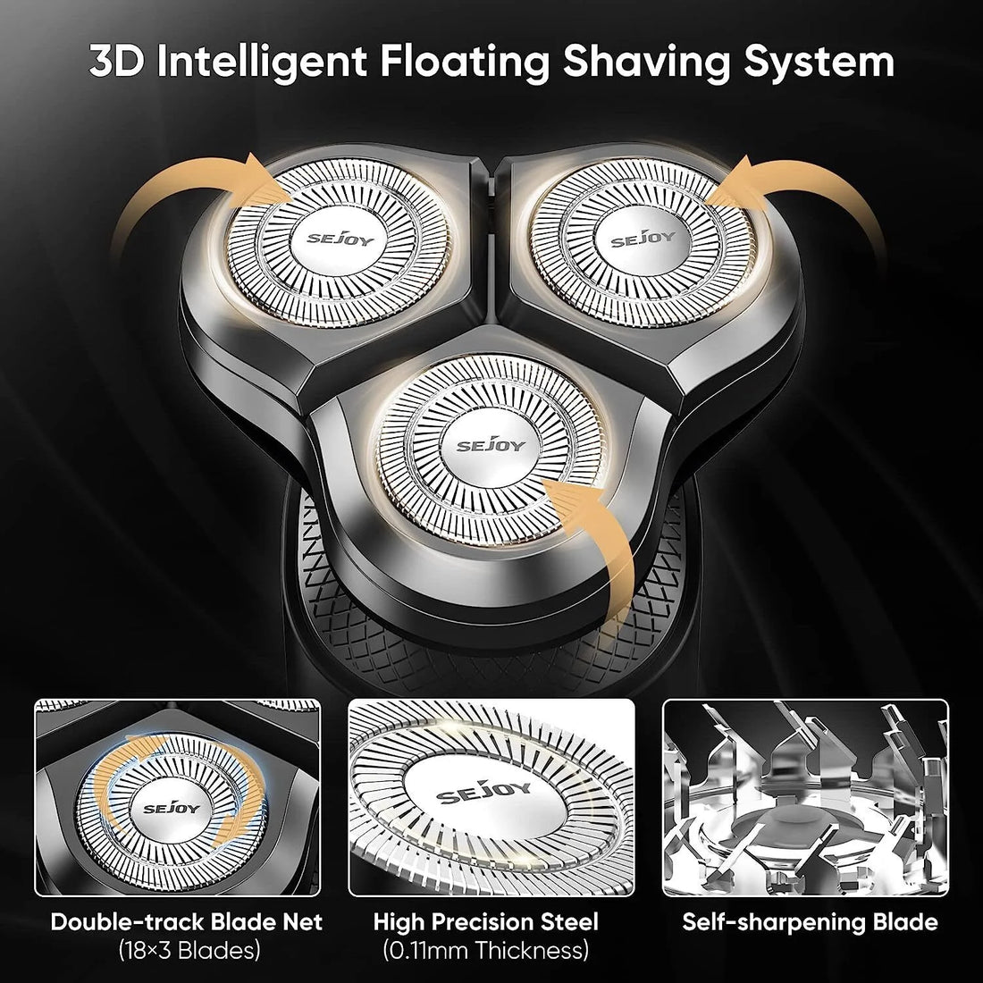 SEJOY 3-in-1 Men’s Electric Shaver