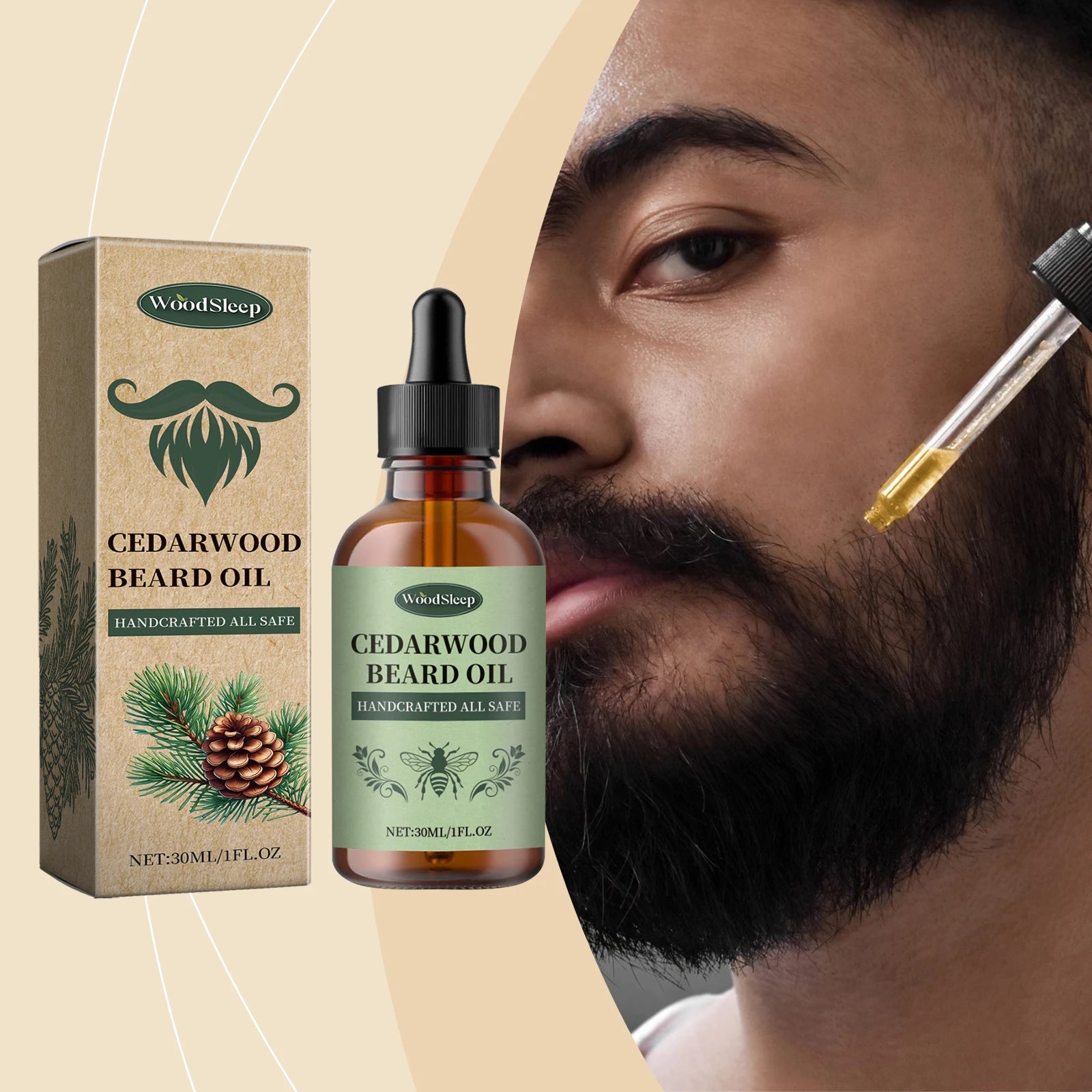 Cedarwood Beard Oil for Men