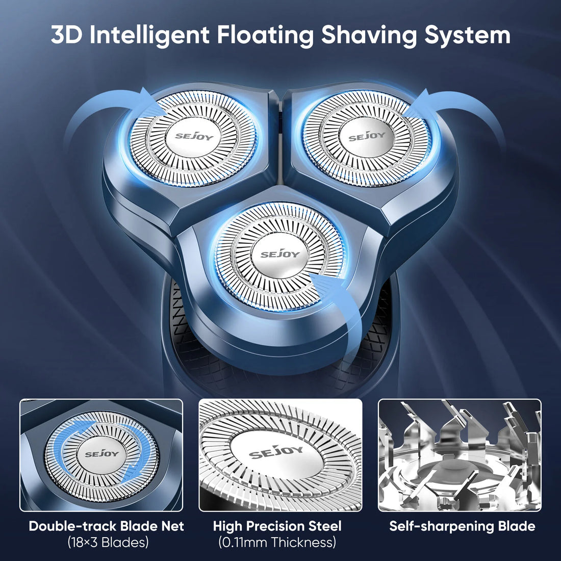 SEJOY 3-in-1 Men’s Electric Shaver