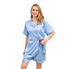 LWQ&ROSE Women’s Ice Silk Summer Pajama Set