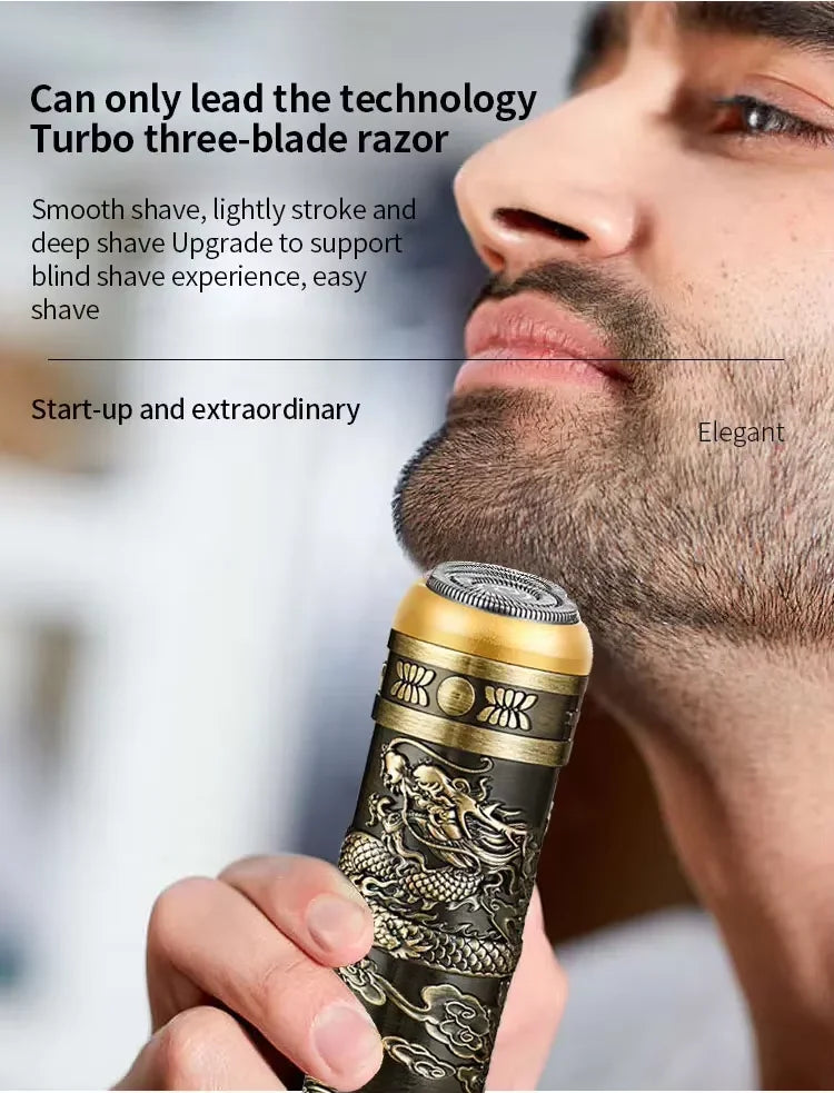 Dragon Head Mini USB Shaver for Men