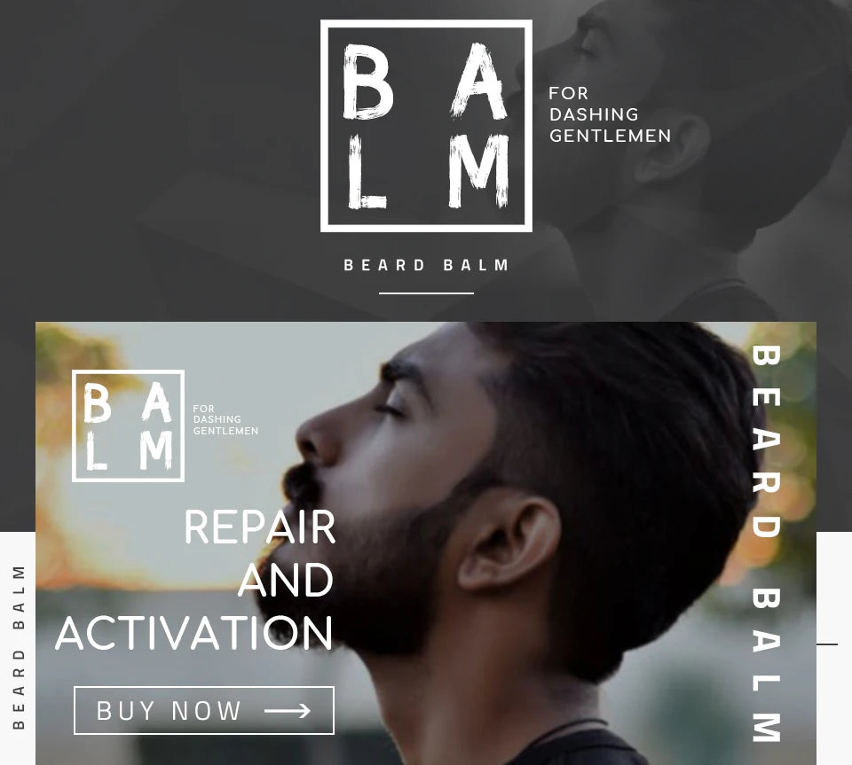 Men’s Natural Beard Balm & Growth Oil