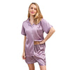 LWQ&ROSE Women’s Ice Silk Summer Pajama Set