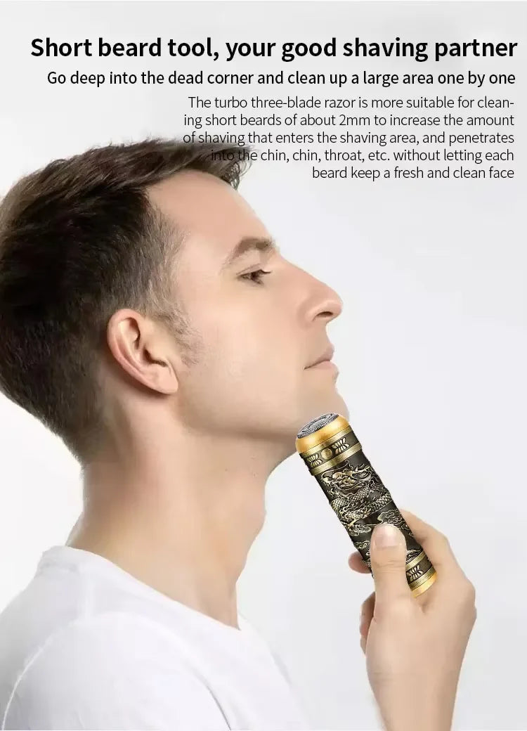 Dragon Head Mini USB Shaver for Men