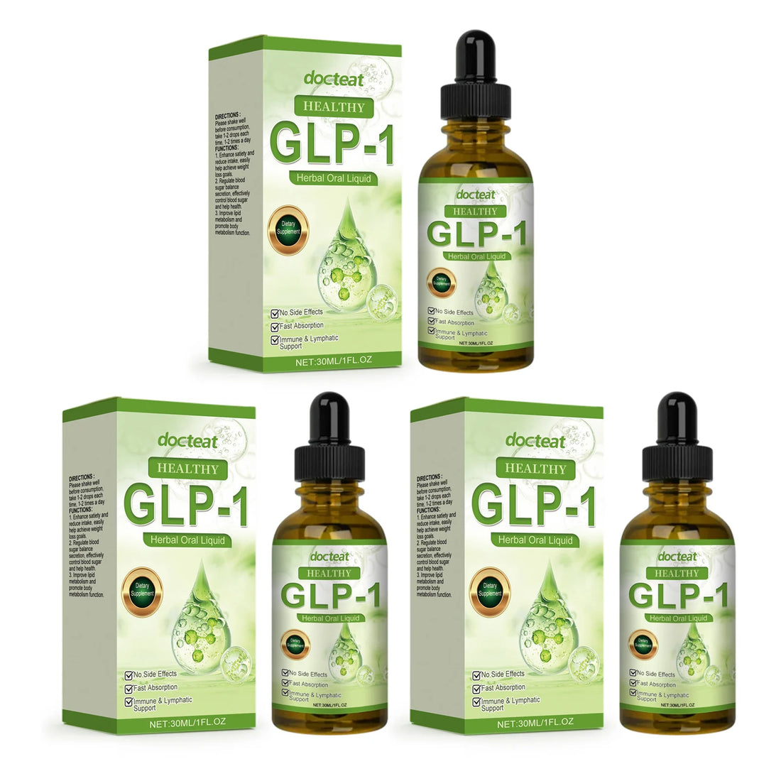 GLP-1 Liquid Drops for Weight Loss & Slimming