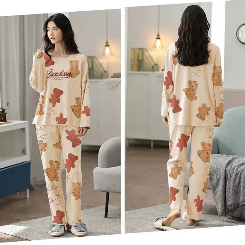 Women’s Fall/Winter Cartoon Pajama Set