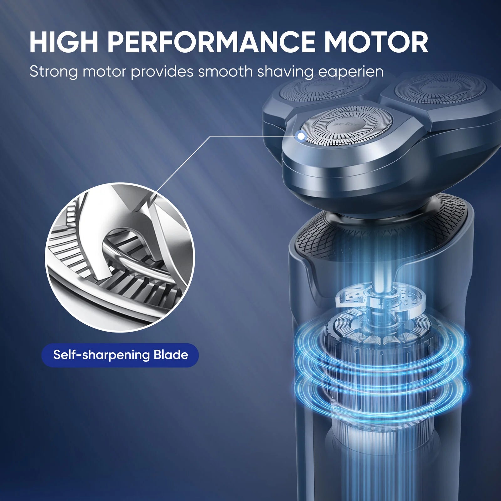 SEJOY 3-in-1 Men’s Electric Shaver