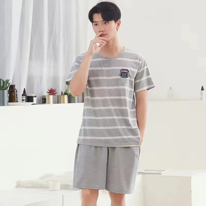 Men’s Cotton Two-Piece Pajama Set