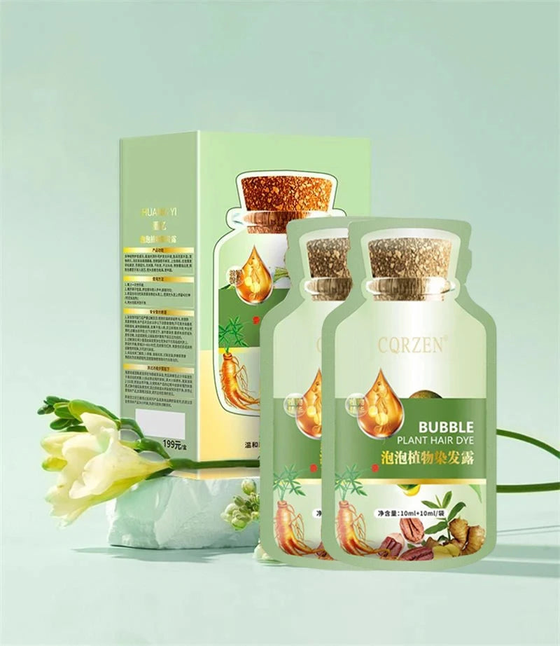 Herbal Hair Dye Shampoo – Gray & White Coverage