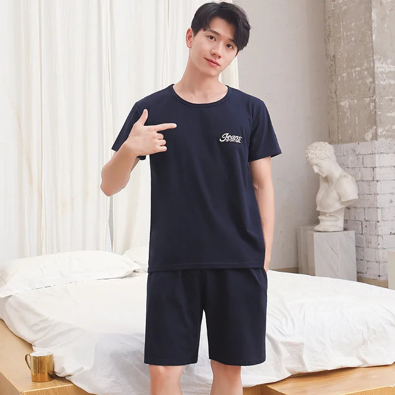 Men’s Cotton Two-Piece Pajama Set