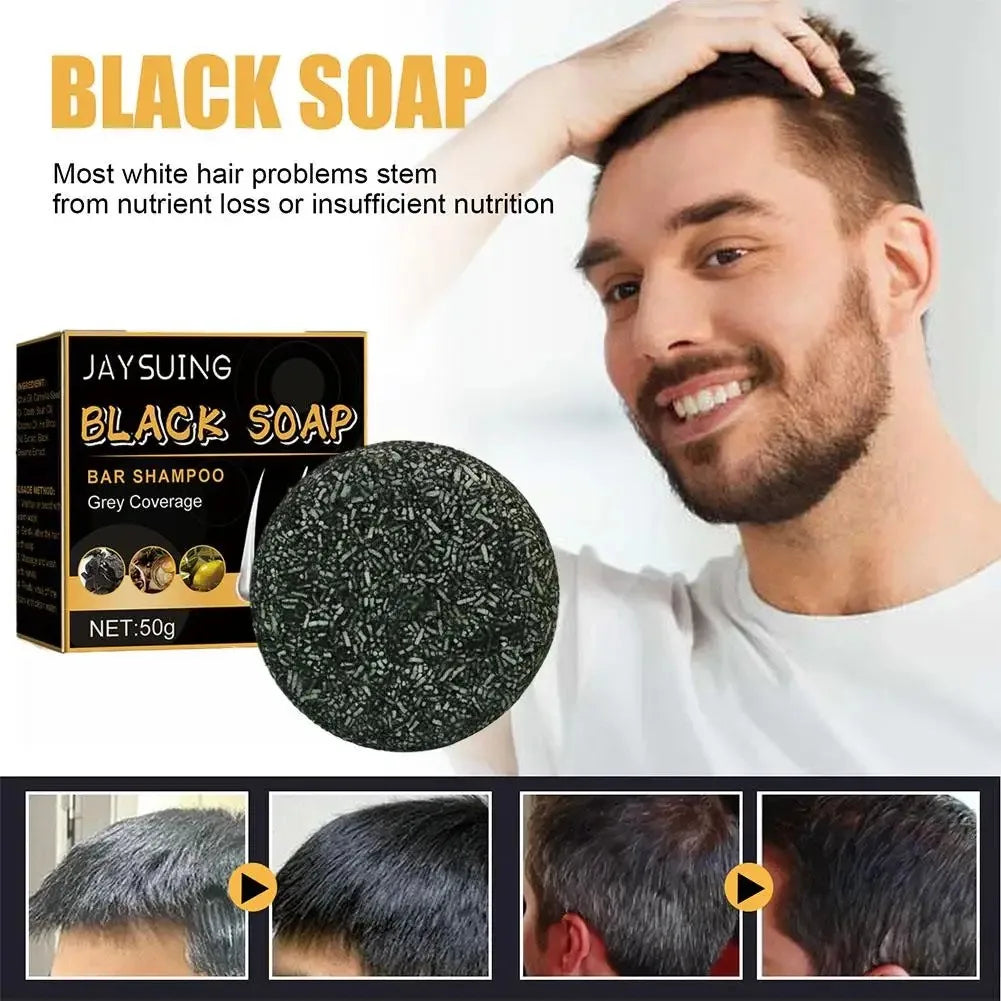 Polygonum Multiflorum Black & White Hair Soap Set