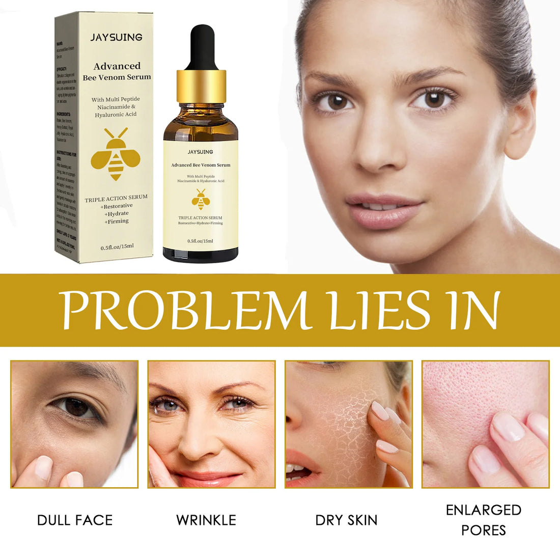 Bee Venom Wrinkle Reduction Face Serum