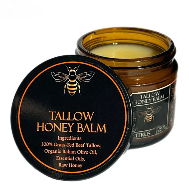 Organic Beef Tallow & Honey Moisturizing Balm