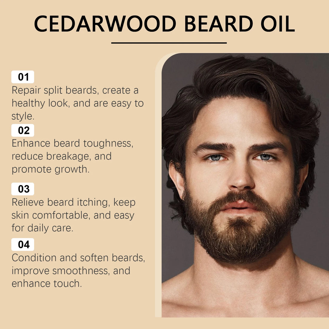 Cedarwood Beard Oil for Men