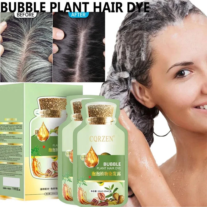 Herbal Hair Dye Shampoo – Gray & White Coverage